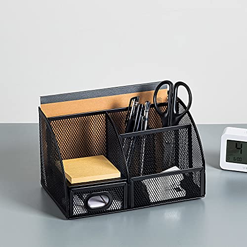 Amazon Basics Mesh Pen Holder - Durable Desktop Organizer
