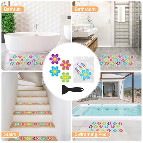 20 PCS Non-Slip Bathtub Stickers - Waterproof Safety Decals