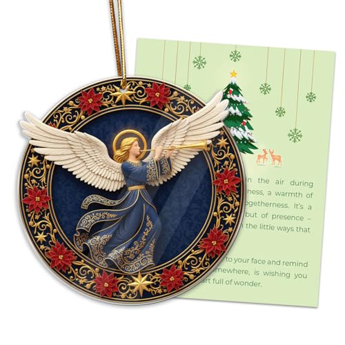 Nativity Angel Christmas Ornament - Religious Holiday Tree Decor for Women