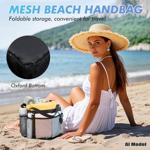 Portable Mesh Shower Caddy with 8 Pockets – Ideal for Dorms & Travel