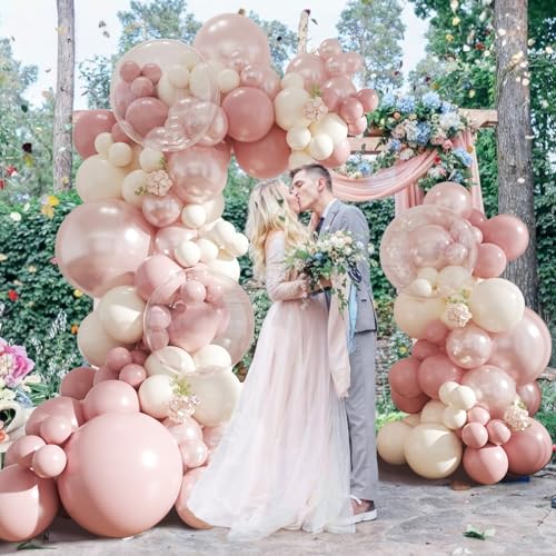Dusty Pink Balloon Arch Kit - Light Pink Garland for Parties