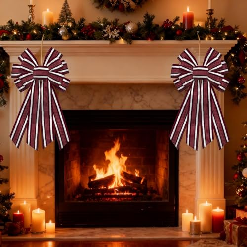 Red Velvet Christmas Ribbon 2.5" × 10 Yards with Wired Edge