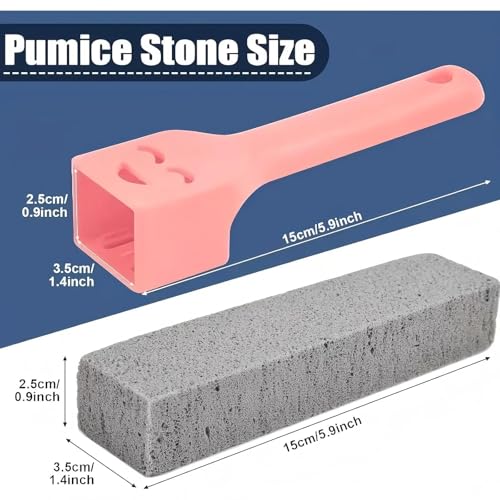 6 Pack Heavy Duty Pumice Stone for Toilet & Multi-Surface Cleaning