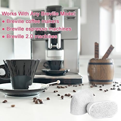2-Pack Charcoal Water Filters for Breville Espresso Machines