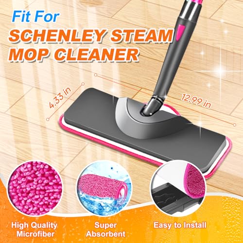 Microfiber Steam Mop Pads for Schenley & Dupray Cleaners - 2 Pack