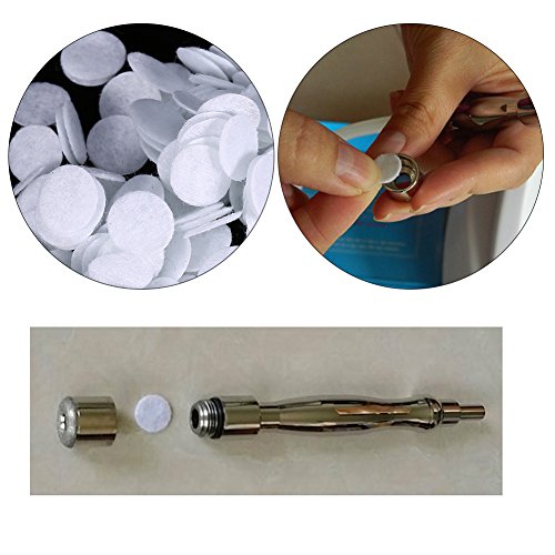 Salmue 100 Pcs Cotton Beauty Machine Filters for Dermabrasion and Blackhead Removal