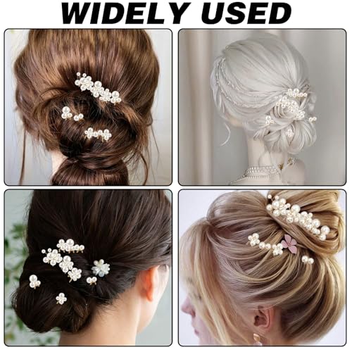 9Pcs Pearl Wedding Hairpins Artificial Pearl Bridal Hair Pins Set