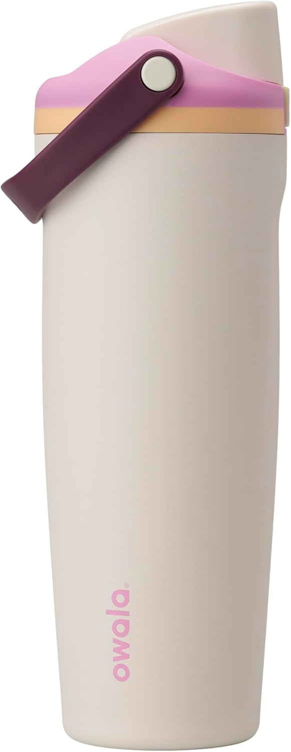 Owala FreeSip Sway Insulated Stainless Steel Water Bottle - 30oz, Two-Way Spout, BPA Free, Daybreak