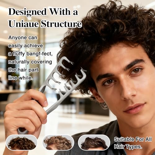 Gmlawsc Wide-Tooth Volumizing Texture Comb for Men – Root Lift Hair Styling Tool