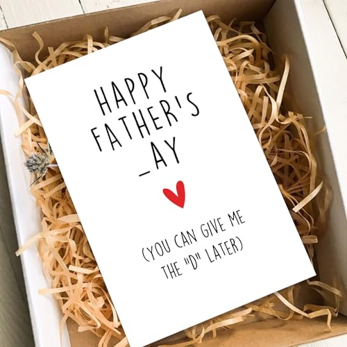 Funny Father's Day Card for Husband or Boyfriend - Rude Pun