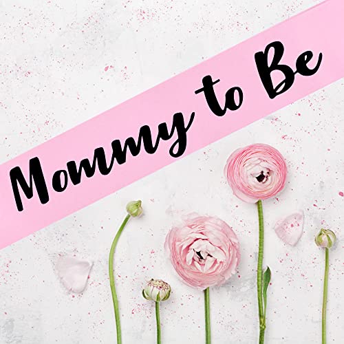 Mommy To Be Sash - Elegant Pink Satin Baby Shower Accessory