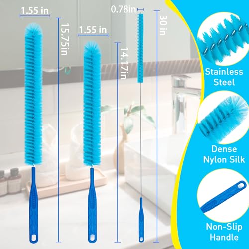 Dryer Vent Cleaner Kit - Flexible Lint Remover Brush Tool