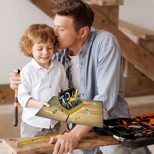 3D Pop Up Father's Day Card - Handcrafted Gift for Dad