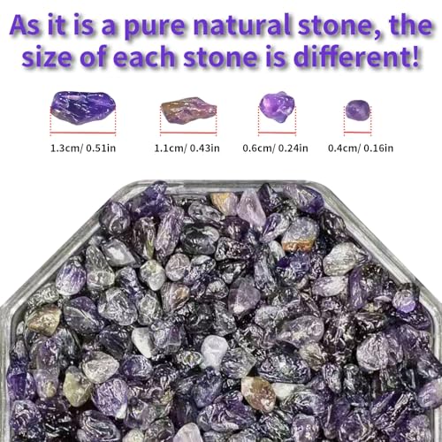Txelegant Polished Agate Stones 0.45 lb Dreamy Purple Decorative Rocks