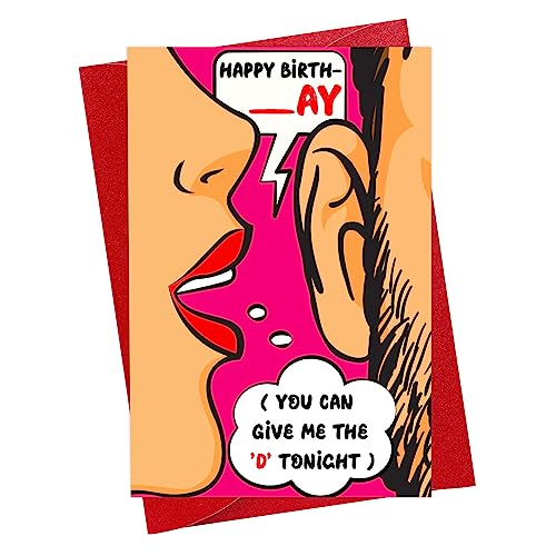 Funny Birthday Card for Husband & Boyfriend - Naughty Greeting