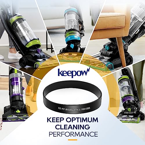 KEEPOW Vacuum Belt 4 Pack for Bissell PowerForce Helix Turbo