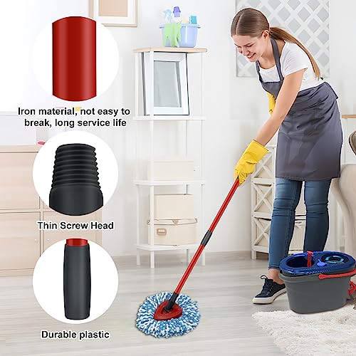 GFRED Adjustable Spin Mop Handle Replacement for Oceda & Broom, 30-58 Inch Iron Mop Stick
