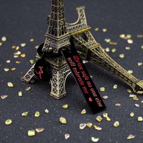 Drive Safe Keychain for Him | Unique Gift for Husband & Boyfriend