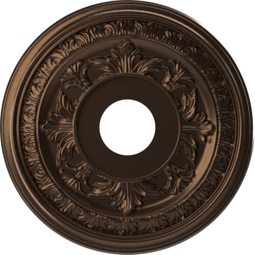 Ekena Millwork 16" Metallic Antique Brass Ceiling Medallion