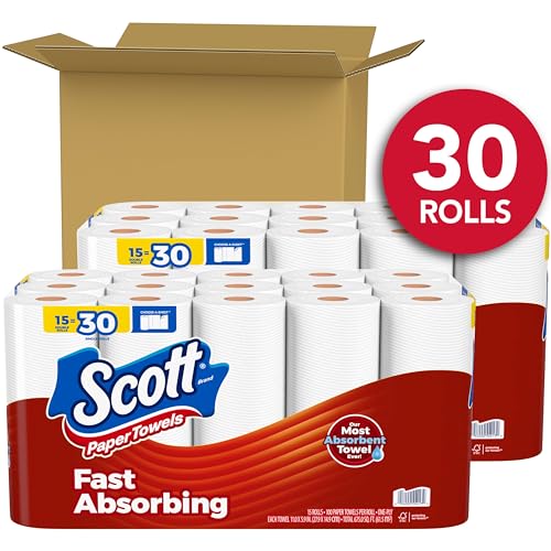 Scott Choose-A-Sheet Paper Towels - 30 Double Rolls (100 Sheets Each)