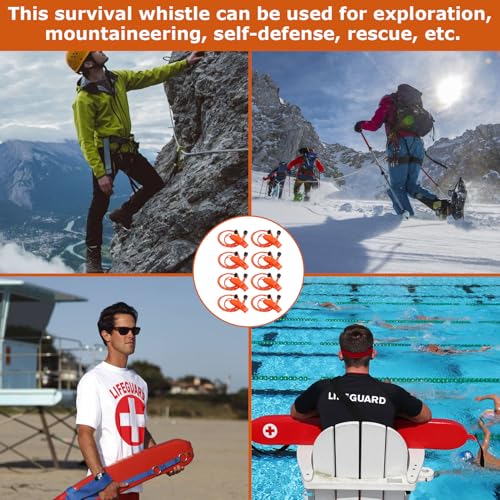 8 Pack Marine Whistle Coast Guard Approved,Boat Whistle,Whistle Emergency,Kayak Whistle,Safety Whistle,Survival Whistle,for Kayak Life Jacket, Boating, Fishing Boat, Camping, Hiking