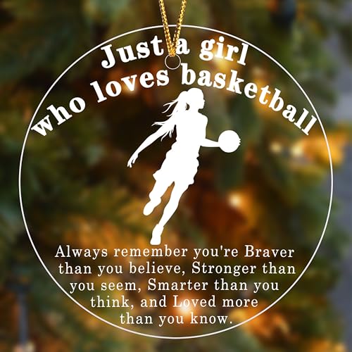 Personalized Basketball Ornament - Acrylic Christmas Decoration