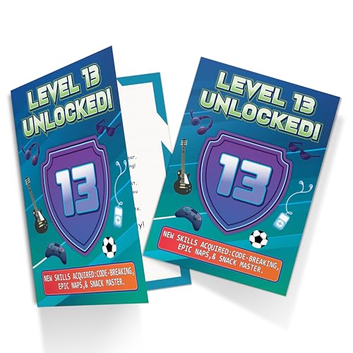 Premium A5 13th Birthday Card for Boys - Gaming Theme