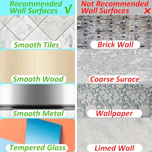 Cobee Waterproof Shower Caddy Adhesive Replacement Hooks No Drilling