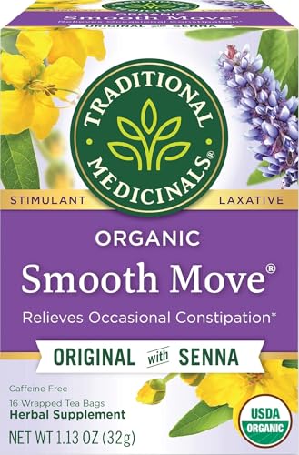 Traditional Medicinals Organic Smooth Move Laxative Tea, Chamomile, 16 Bags