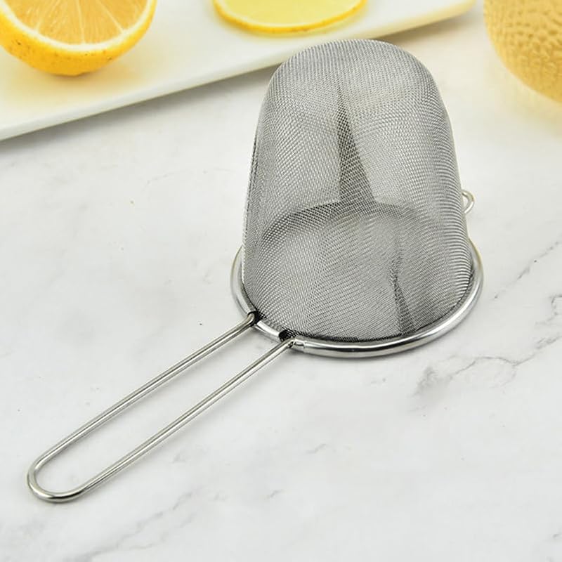 Stainless Steel Tea Strainers Set of 2 - Reusable Filters for Loose Leaf Tea