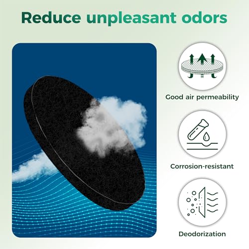4.5-Inch Charcoal Filters for Kitchen Compost Bin - 7-Pack
