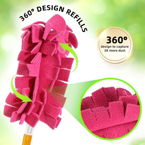 Reusable Duster Refills Compatible with Swiffer - 4 Pack