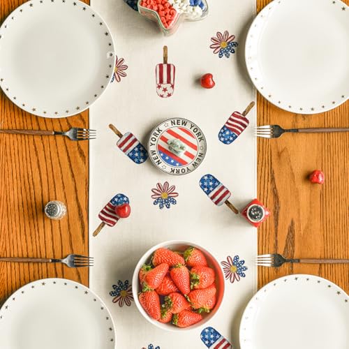 Stars & Stripes Ice Cream Table Runner 13x72 for 4th of July