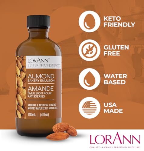LorAnn Oils Old Almond Bakery Emulsion & Flavoring - 4 Fl Oz