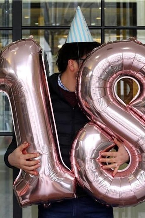 40 Inch Rose Gold Birthday Balloons - 28 Number Balloons for Celebrations & Photo Props