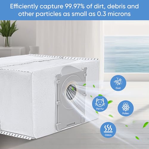 12 Pack Dust Bags for Ecovacs Deebot X8 Pro, T80, X9 Pro - High-Efficiency Replacement