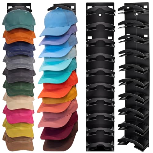 Hat Organizer for Baseball Caps – Holds Up to 20 Hats