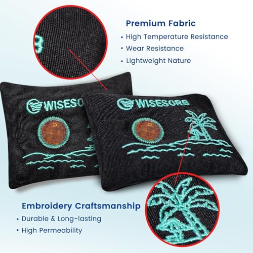 Wisesorb 100g Reusable Desiccant Packs - Moisture Absorbers with Window, 2pcs