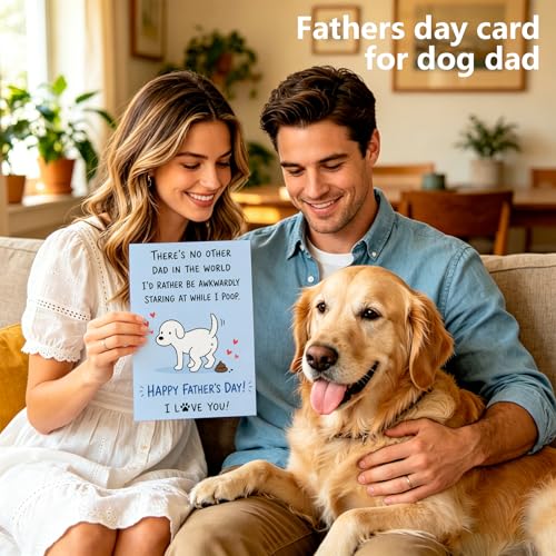 Funny Father's Day Card for Dog Dads - Heartfelt Greeting