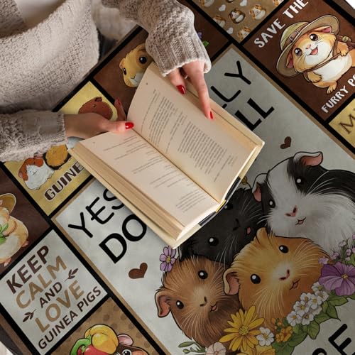 Guinea Pig Throw Blanket - Cute 50x60 Inch Gift for Kids