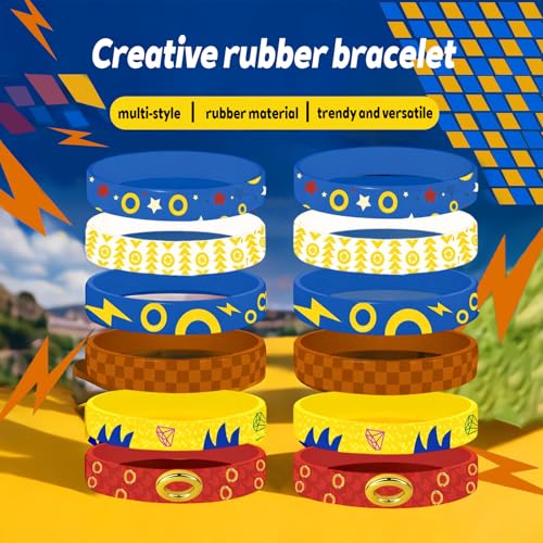 30 Pcs Hedgehog Silicone Bracelets - Fun Party Favors & Goodie Bag Fillers