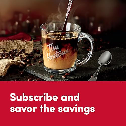 Tim Hortons Dark Roast Ground Coffee, 100% Arabica Beans, 12 Ounce Bag