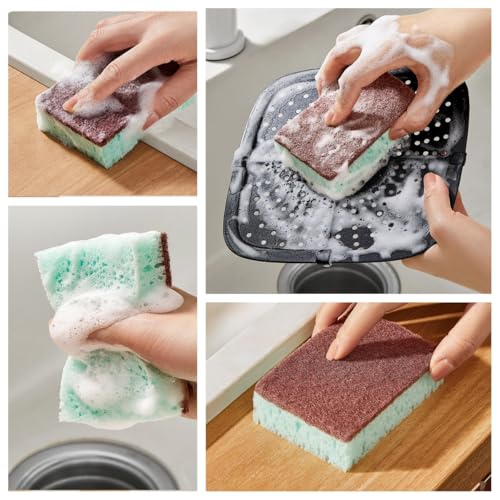GMLRKY Kitchen Cleaning Set: 5 Microfiber Cloths & 3 Sponges