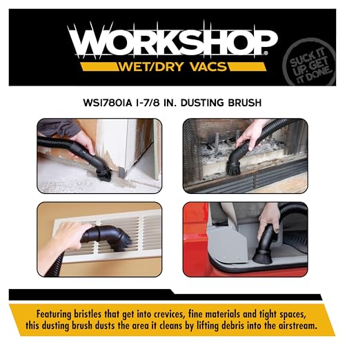 WORKSHOP Wet/Dry Vacs WS17801A Dusting Brush Vacuum Attachment
