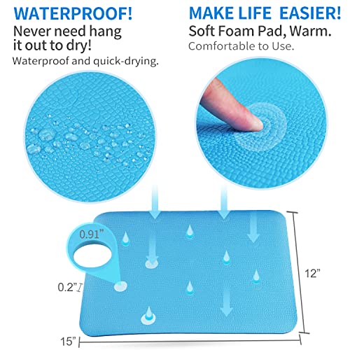 MINIVON Non-Slip Shower Chair Cushion, Waterproof Bath Seat Pad (15 x 12)