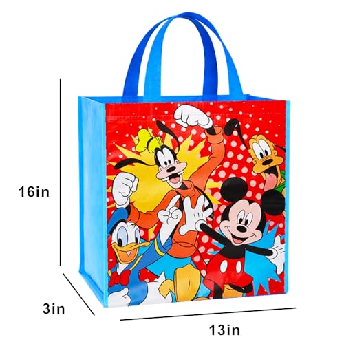 Disney Mickey Mouse & Friends Reusable Grocery Tote Bags - 2 Pack Set