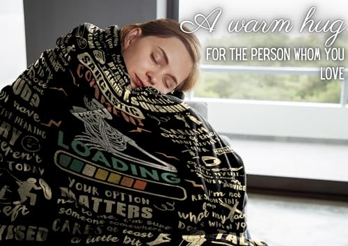 Sarcastic Gift Blanket for Women Men - Flannel Plush Throw 50x65 Loading