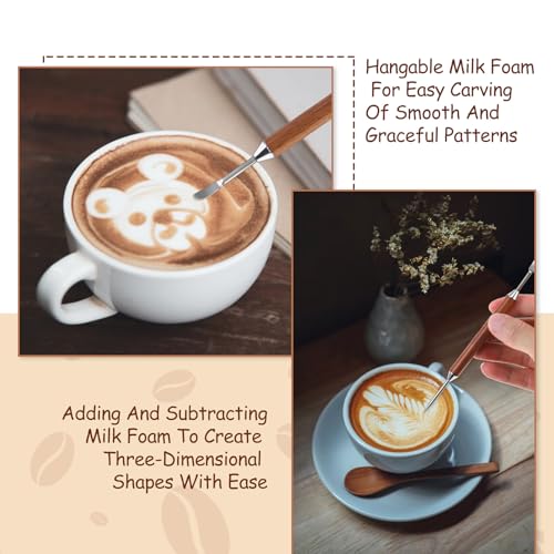 3-Pack Latte Art Pen Set - Professional Double-Ended Coffee Tools