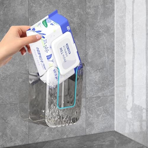 Wall-Mounted Flushable Wipes Dispenser - Bathroom & Kitchen Storage Organizer