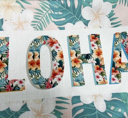 Aloha Decorative Pillow Cover 12x20 inches - Beach Style